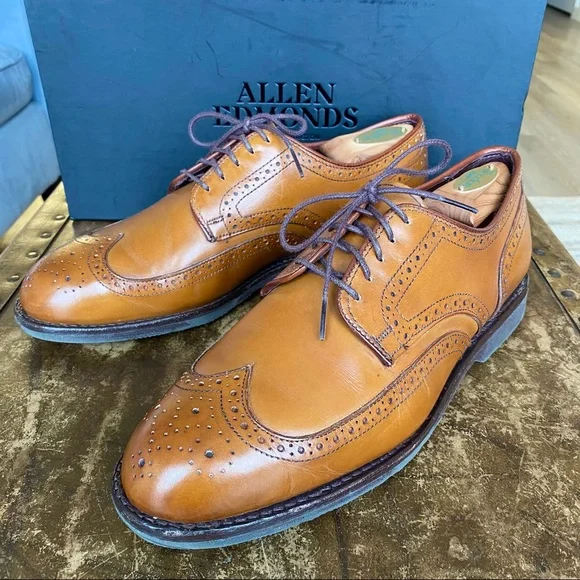 Allen Edmonds McAllister Wingtip Oxford with Dainite Rubber Sole McAllister Wingtip Oxford Dress Shoe with Dainite Sole  main image 4